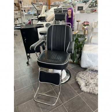 Profesionali barberio kėdė kirpykloms ir grožio salonams GABBIANO AMADEO, juodos spalvos 8 Profesionali barberio kėdė kirpykloms ir grožio salonams GABBIANO AMADEO, juodos spalvos 8