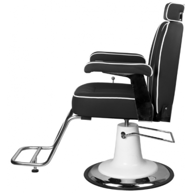 Profesionali barberio kėdė kirpykloms ir grožio salonams GABBIANO AMADEO, juodos spalvos 4 Profesionali barberio kėdė kirpykloms ir grožio salonams GABBIANO AMADEO, juodos spalvos 4