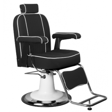 Profesionali barberio kėdė kirpykloms ir grožio salonams GABBIANO AMADEO, juodos spalvos Profesionali barberio kėdė kirpykloms ir grožio salonams GABBIANO AMADEO, juodos spalvos