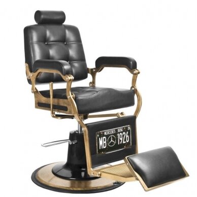 Profesionali barberio kėdė kirpykloms ir grožio salonams GABBIANO BOSS BLACK Profesionali barberio kėdė kirpykloms ir grožio salonams GABBIANO BOSS BLACK