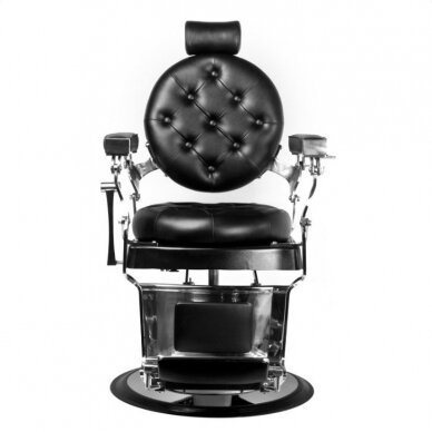Profesionali barberio kėdė kirpykloms ir grožio salonams GABBIANO IMPERATOR BLACK 3 Profesionali barberio kėdė kirpykloms ir grožio salonams GABBIANO IMPERATOR BLACK 3