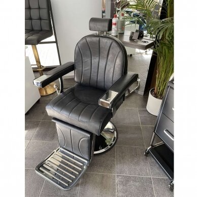 HAIR SYSTEM profesionali barberio kėdė kirpykloms ir grožio salonams SM138, juodos spalvos 16 HAIR SYSTEM profesionali barberio kėdė kirpykloms ir grožio salonams SM138, juodos spalvos 16