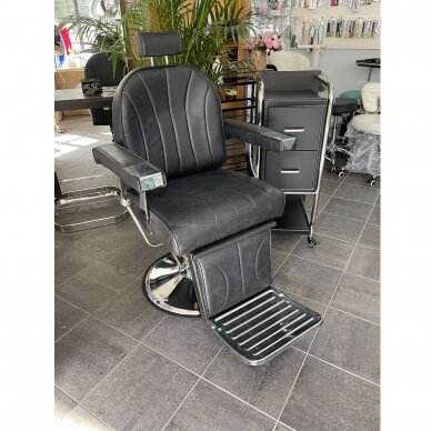 HAIR SYSTEM profesionali barberio kėdė kirpykloms ir grožio salonams SM138, juodos spalvos 11 HAIR SYSTEM profesionali barberio kėdė kirpykloms ir grožio salonams SM138, juodos spalvos 11