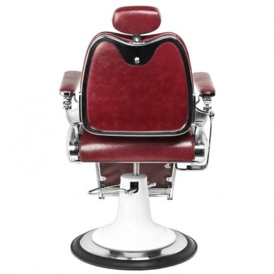 Profesionali barberio kėdė kirpykloms ir grožio salonams GABBIANO MOTO stilius, bordo spalvos 7 Profesionali barberio kėdė kirpykloms ir grožio salonams GABBIANO MOTO stilius, bordo spalvos 7