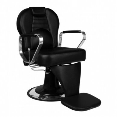 Profesionali barberio kėdė kirpykloms ir grožio salonams GABBIANO TIZIANO, juodos spalvos 7 Profesionali barberio kėdė kirpykloms ir grožio salonams GABBIANO TIZIANO, juodos spalvos 7