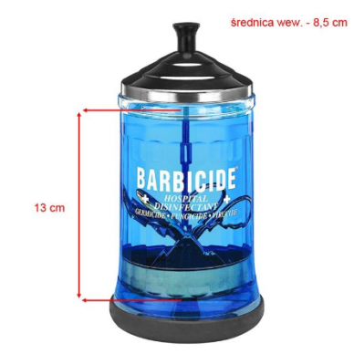 BARBICIDE stiklinis konteineris įrankių dezinfekcijai, 750 ml 1 BARBICIDE stiklinis konteineris įrankių dezinfekcijai, 750 ml 1