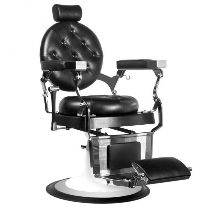 Profesionali barberio kėdė kirpykloms ir grožio salonams GABBIANO IMPERATOR BLACK Profesionali barberio kėdė kirpykloms ir grožio salonams GABBIANO IMPERATOR BLACK