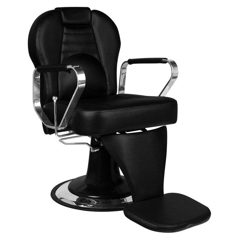 Profesionali barberio kėdė kirpykloms ir grožio salonams GABBIANO TIZIANO, juodos spalvos Profesionali barberio kėdė kirpykloms ir grožio salonams GABBIANO TIZIANO, juodos spalvos