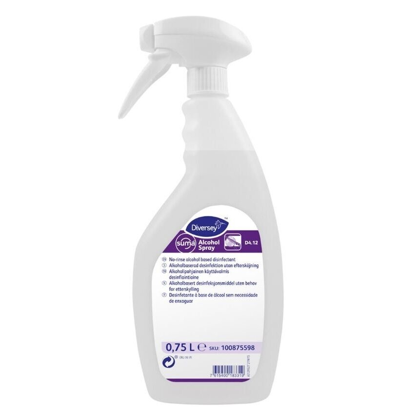 Dezinfekavimo priemonė alkoholio pagrindu SUMA ALCOHOL SPRAY D4.12, 750 ml Dezinfekavimo priemonė alkoholio pagrindu SUMA ALCOHOL SPRAY D4.12, 750 ml