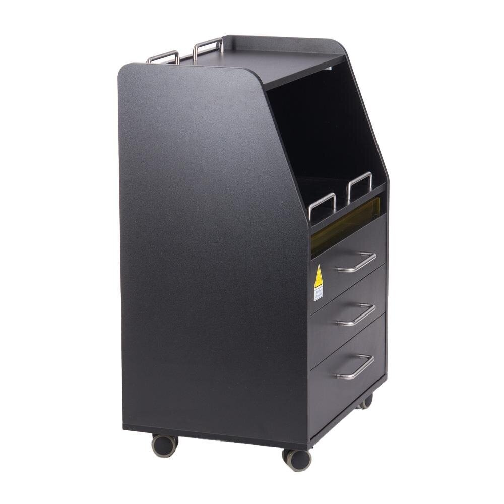 Profesionalus podologinis vežimėlis-spintelė kosmetologams su UV sanitizatoriumi MOD 601, juodos spalvos 2 Profesionalus podologinis vežimėlis-spintelė kosmetologams su UV sanitizatoriumi MOD 601, juodos spalvos 2