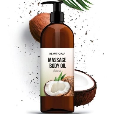 BEAUTIONA profesionalus masažinis aliejus COCONUT, 500 ml