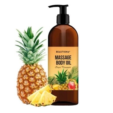 BEAUTIONA profesionalus masažinis aliejus TROPIC PINEAPPLE, 500 ml BEAUTIONA profesionalus masažinis aliejus TROPIC PINEAPPLE, 500 ml