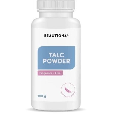 BEAUTIONA bekvapis kosmetinis talkas-pudra prieš depiliaciją, 100 ml