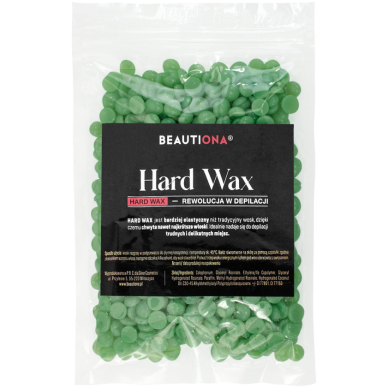 BEAUTIONA depiliacinis vaškas granulėmis GREEN, 100 g