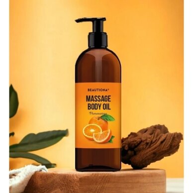 BEAUTIONA profesionalus masažinis aliejus ORANGE, 500 ml BEAUTIONA profesionalus masažinis aliejus ORANGE, 500 ml