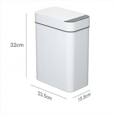 SMART bekontaktė šiukšlių dėžė 10L 1 SMART bekontaktė šiukšlių dėžė 10L 1