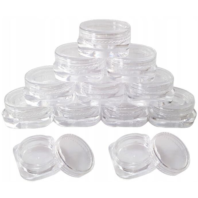BEAUTIONA permatomas užsukamas indelis mėginukams 5 ml, 50 vnt. BEAUTIONA permatomas užsukamas indelis mėginukams 5 ml, 50 vnt.