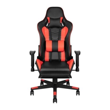 Biuro ir kompiuterinių žaidimų kėdė PREMIUM 557, raudonai juodos spalvos
