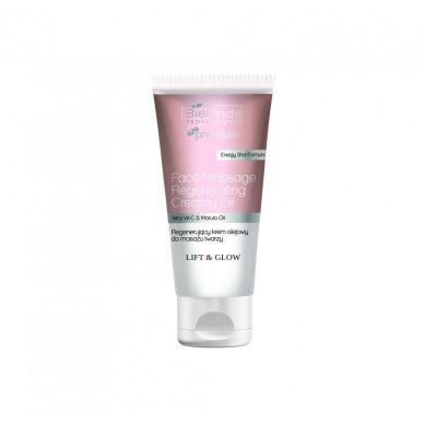 BIELENDA PROFESSIONAL regeneruojantis aliejinis masažo kremas veidui su šviesinančiais odą peptidais bei kamelijų aliejumi LIFT & GLOW, 175 ml BIELENDA PROFESSIONAL regeneruojantis aliejinis masažo kremas veidui su šviesinančiais odą peptidais bei kamelijų aliejumi LIFT & GLOW, 175 ml