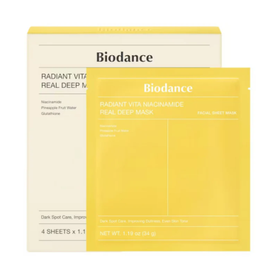 BIODANCE skaistinanti hidrogelinė veido kaukė su niacinamidu, 1 vnt BIODANCE skaistinanti hidrogelinė veido kaukė su niacinamidu, 1 vnt