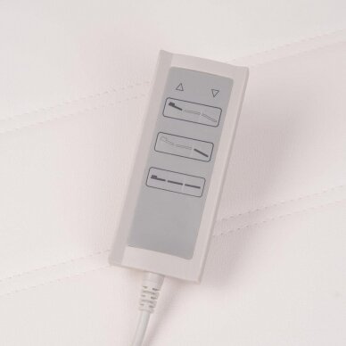 Profesionalus elektrinis gultas-lova kosmetologams BR-6622, 3 variklių, baltos spalvos 4 Profesionalus elektrinis gultas-lova kosmetologams BR-6622, 3 variklių, baltos spalvos 4