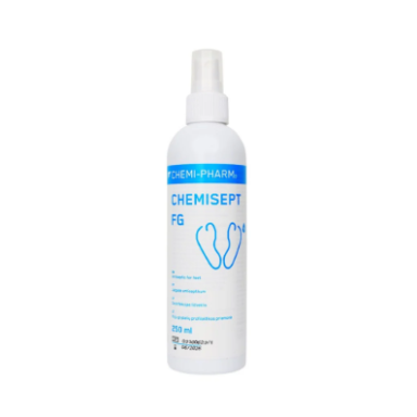 CHEMISEPT FG efektyvi kojų grybelio naikinimo ir profilaktikos priemonė, 250 ml CHEMISEPT FG efektyvi kojų grybelio naikinimo ir profilaktikos priemonė, 250 ml