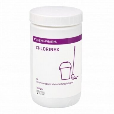CHLORINEX dezinfekcinės chloro tabletės, 300 vnt. CHLORINEX dezinfekcinės chloro tabletės, 300 vnt.