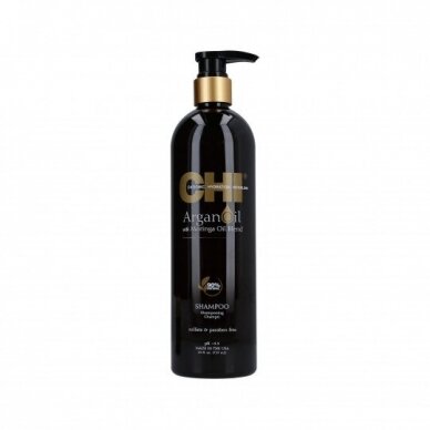 CHI ARGAN OIL atkuriamasis plaukų šampūnas, 739 ml. CHI ARGAN OIL atkuriamasis plaukų šampūnas, 739 ml.