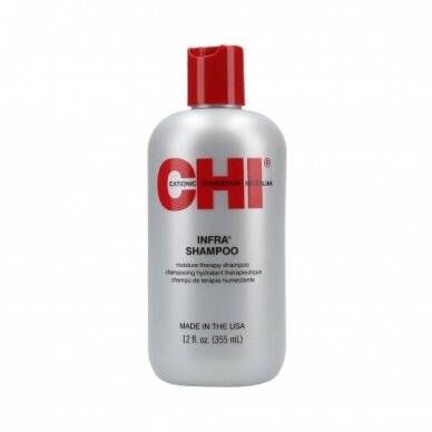 CHI INFRA drėkinamasis plaukų šampūnas, 355 ml. CHI INFRA drėkinamasis plaukų šampūnas, 355 ml.