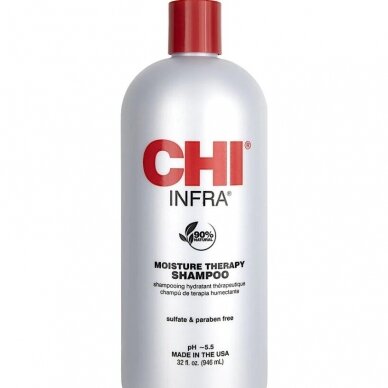 CHI INFRA SHAMPOO stipriai drėkinantis šampūnas dažytiems plaukams, 946 ml CHI INFRA SHAMPOO stipriai drėkinantis šampūnas dažytiems plaukams, 946 ml