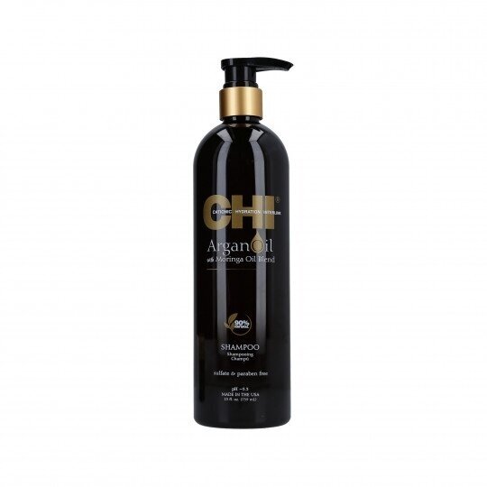 CHI ARGAN OIL atkuriamasis plaukų šampūnas, 739 ml. CHI ARGAN OIL atkuriamasis plaukų šampūnas, 739 ml.