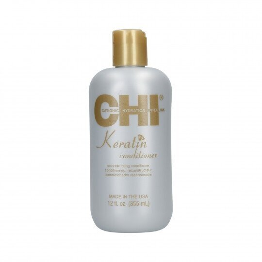 CHI KERATIN atkuriamasis plaukų kondicionierius, 355 ml. CHI KERATIN atkuriamasis plaukų kondicionierius, 355 ml.
