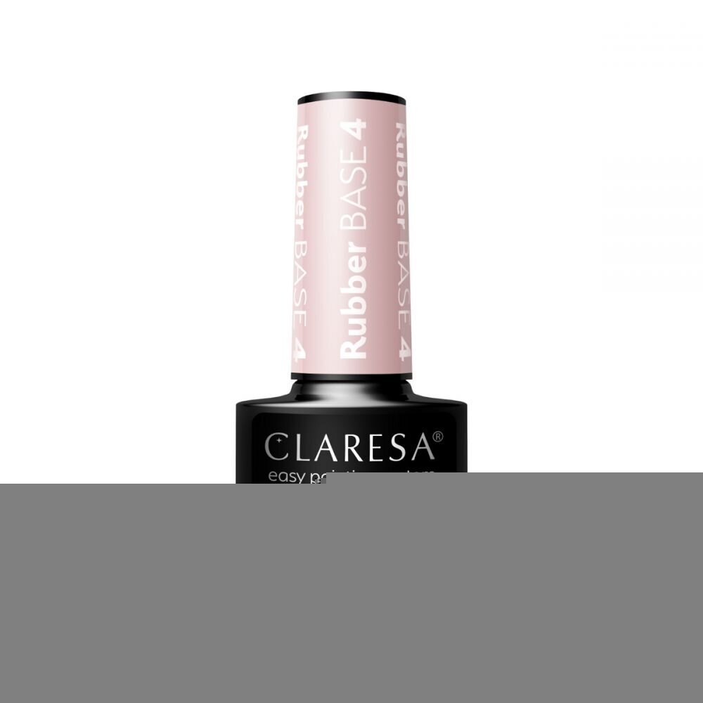 CLARESA hibridinė kaučiukinė gelinio lakavimo bazė RUBBER BASE 4, 5g. 2