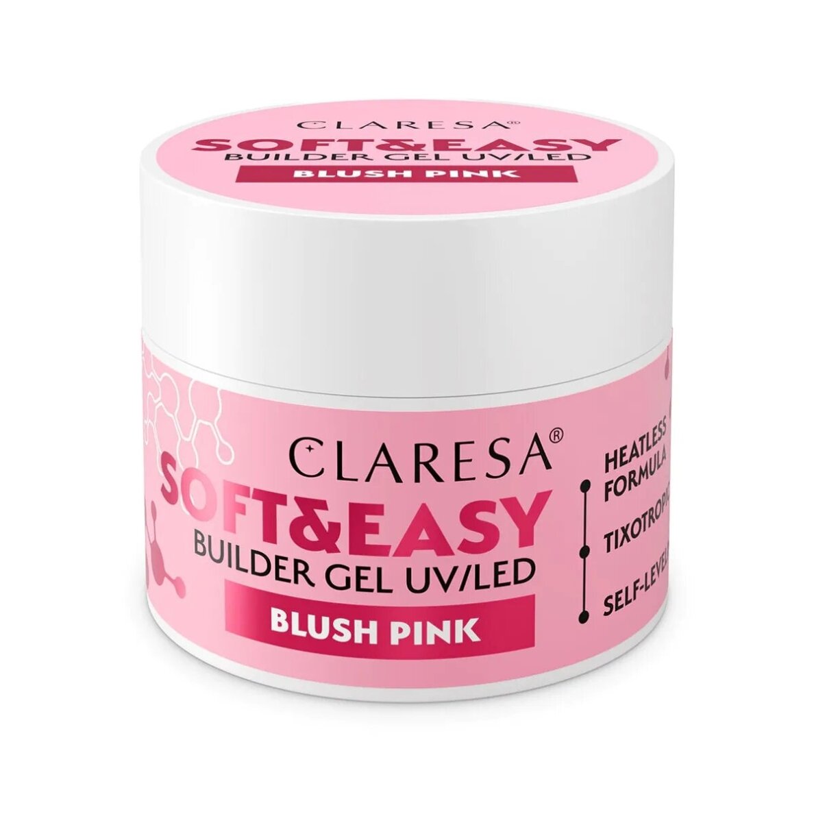 CLARESA BUILDER GEL Soft&Easy statybinis gelis Soft&Easy BLUSH PINK, 90 g. CLARESA BUILDER GEL Soft&Easy statybinis gelis Soft&Easy BLUSH PINK, 90 g.