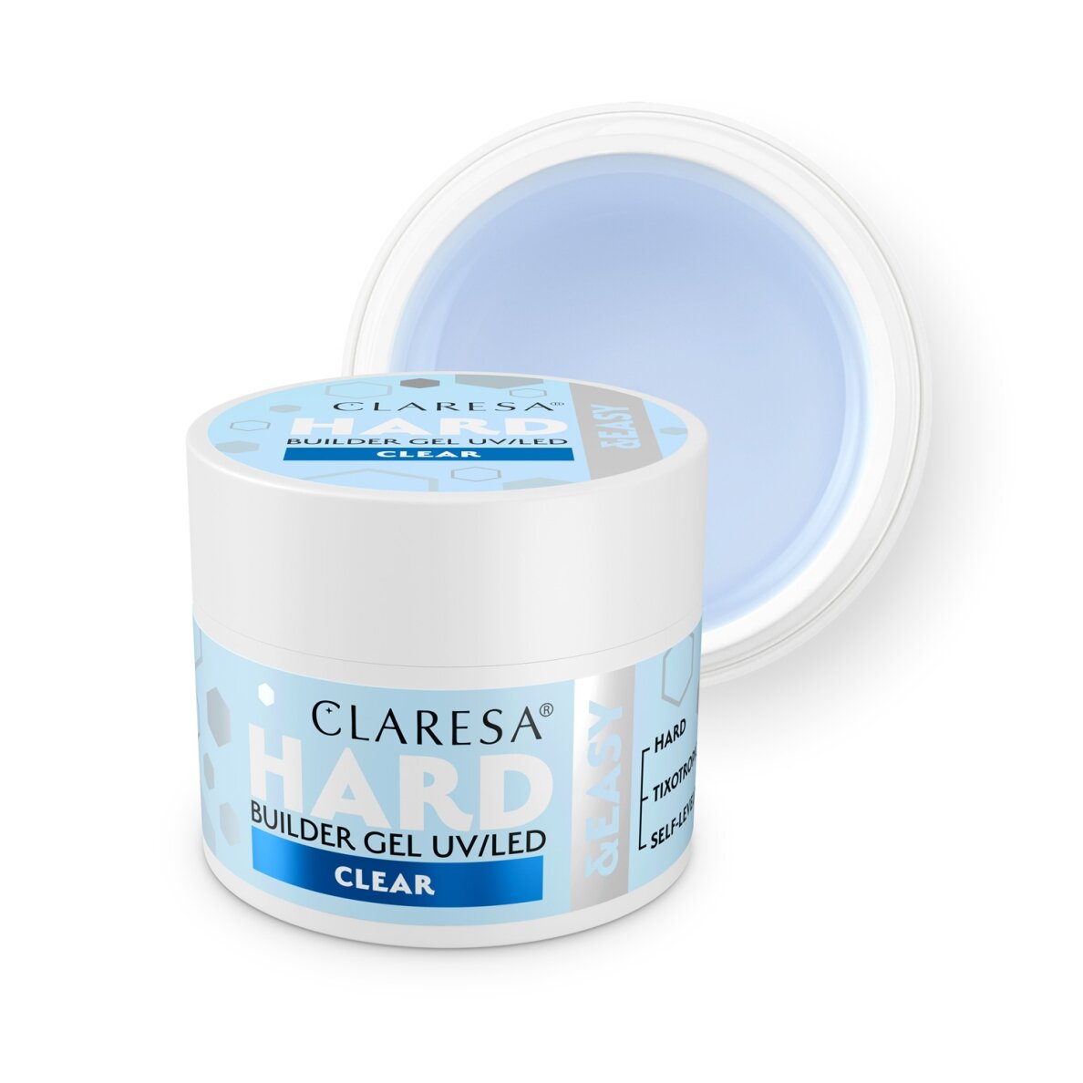CLARESA BUILDER Hard&Easy statybinis gelis CLEAR, 45 g CLARESA BUILDER Hard&Easy statybinis gelis CLEAR, 45 g