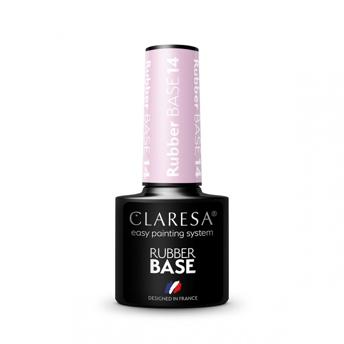 CLARESA hibridinė kaučiukinė gelinio lakavimo bazė RUBBER BASE 14, 5g. 2 CLARESA hibridinė kaučiukinė gelinio lakavimo bazė RUBBER BASE 14, 5g. 2