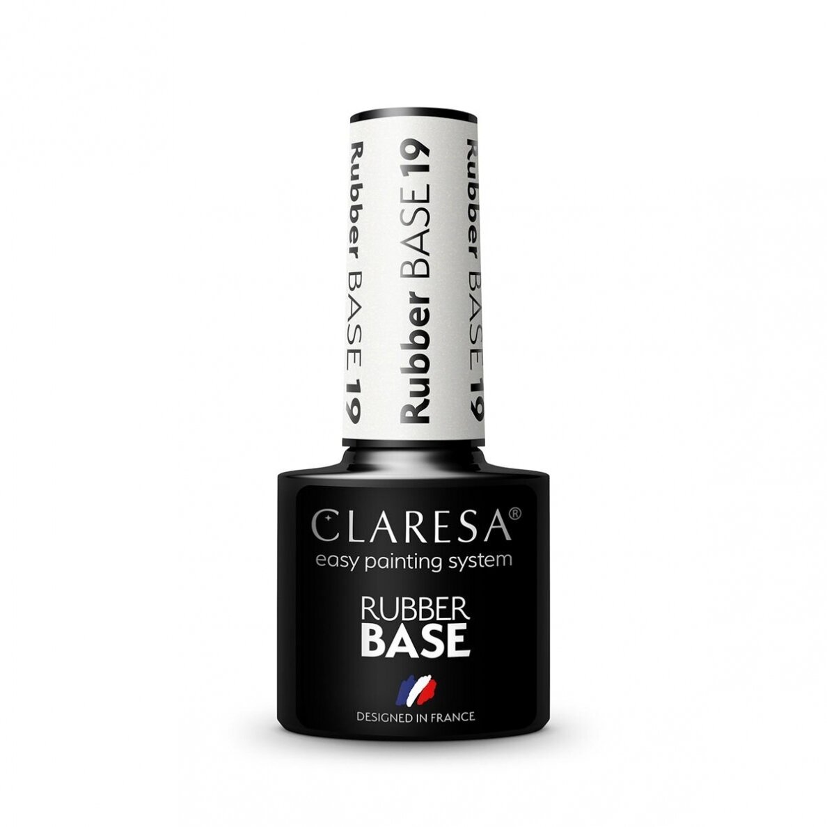 CLARESA hibridinė kaučiukinė gelinio lakavimo bazė RUBBER BASE 19, 5g. 2 CLARESA hibridinė kaučiukinė gelinio lakavimo bazė RUBBER BASE 19, 5g. 2