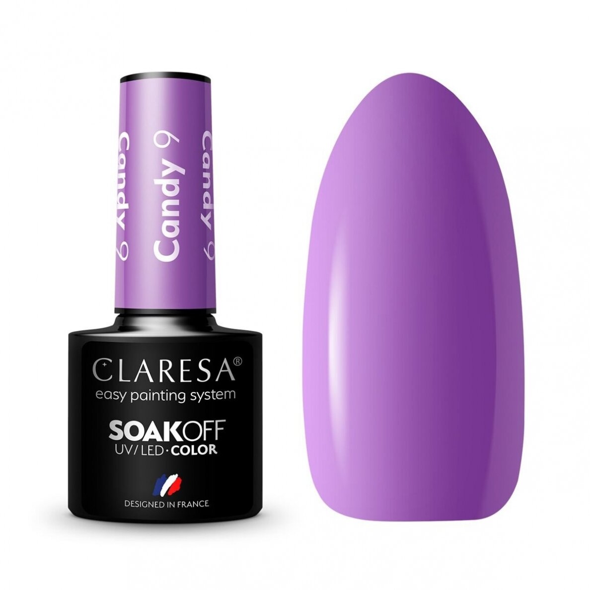 CLARESA ilgalaikis hibridinis nagų lakas CANDY 9, 5g.