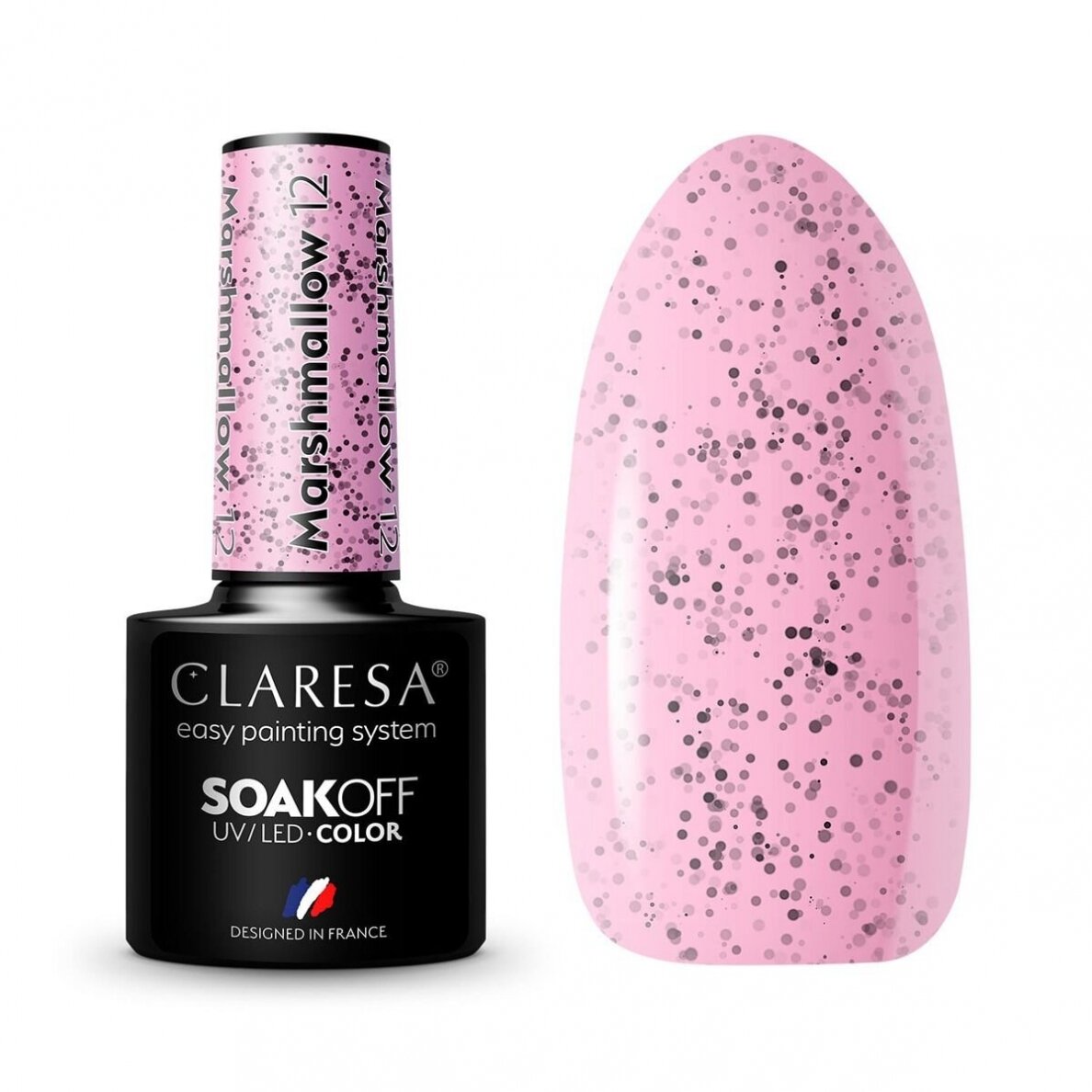 CLARESA ilgalaikis hibridinis nagų lakas MARSHMALLOW 12, 5g. CLARESA ilgalaikis hibridinis nagų lakas MARSHMALLOW 12, 5g.