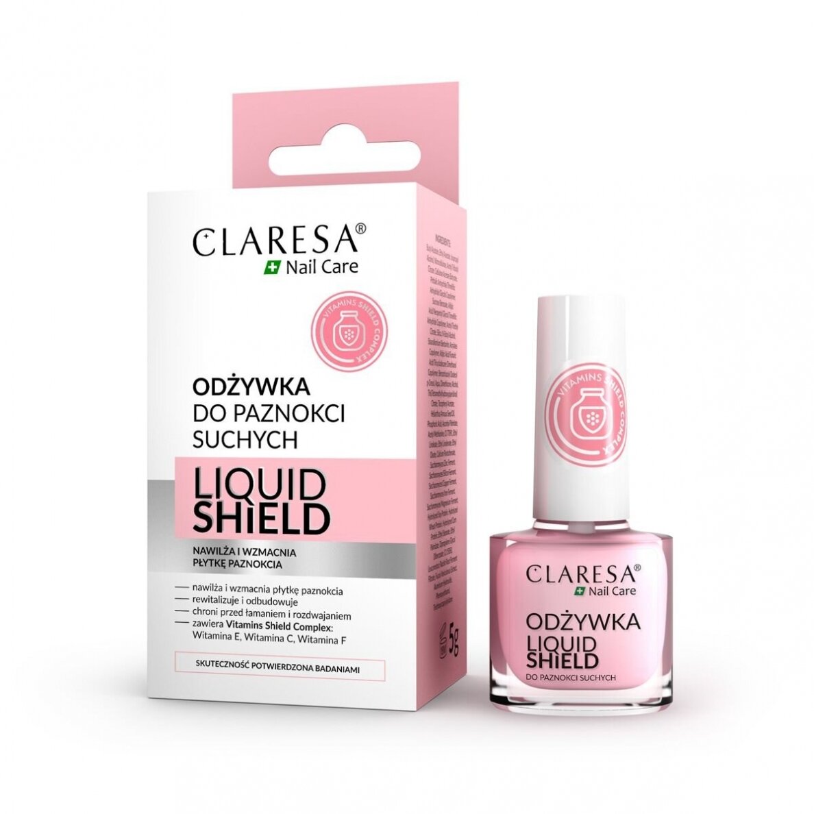 CLARESA Liquid Shield nagų kondicionierius, 5 g CLARESA Liquid Shield nagų kondicionierius, 5 g