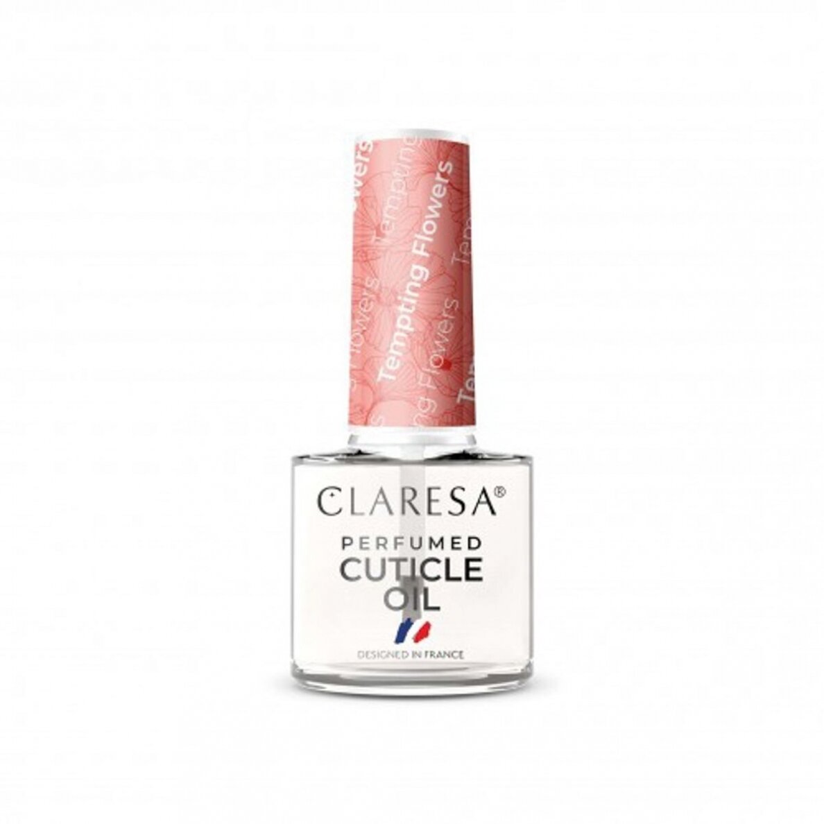 CLARESA PERFUMED CUTICLE OIL TEMPTING FLOWER parfumuotas odelių aliejukas, 5 ml