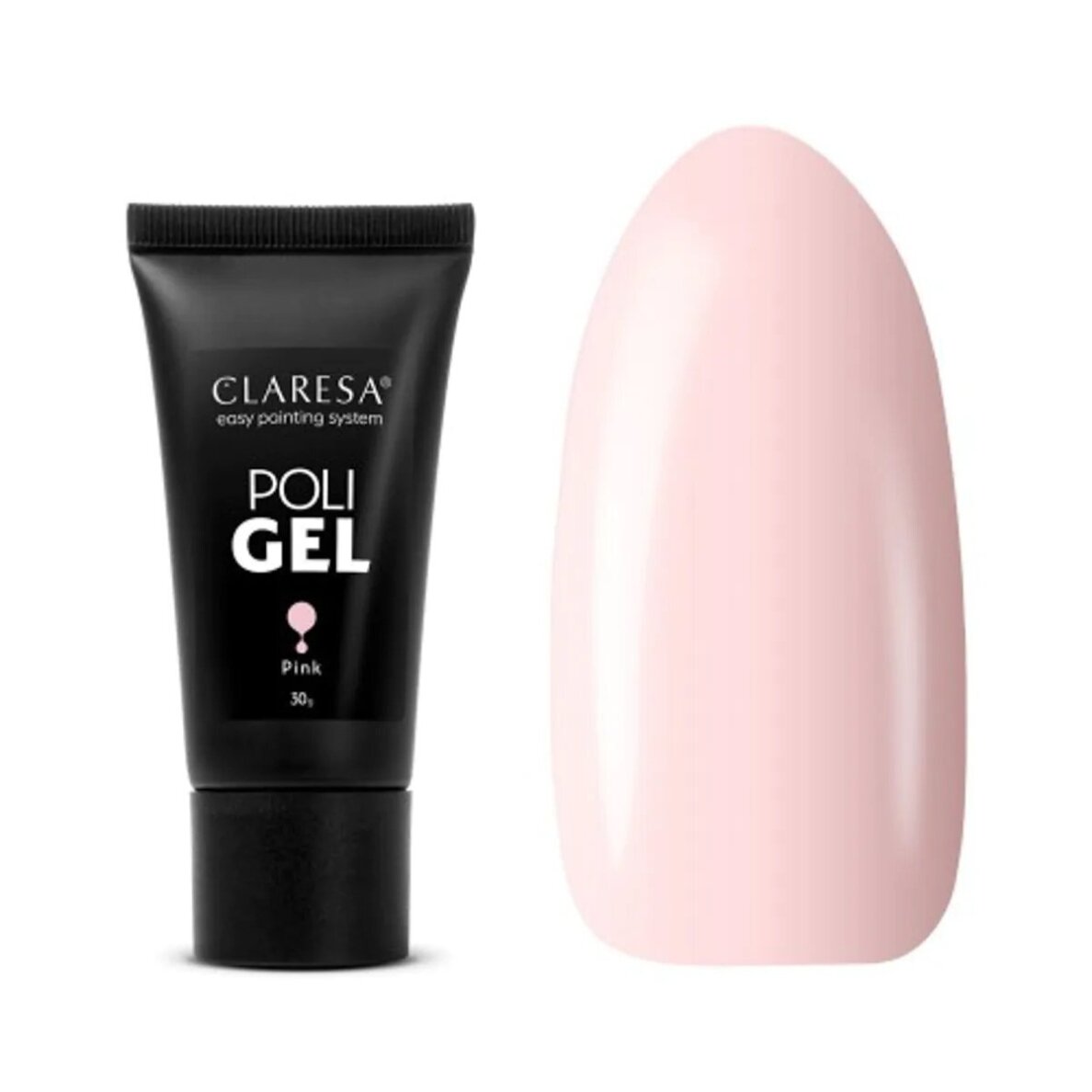 CLARESA POLI GEL nagų priauginimo poligelis persikų spalvos PINK, 30 g. CLARESA POLI GEL nagų priauginimo poligelis persikų spalvos PINK, 30 g.