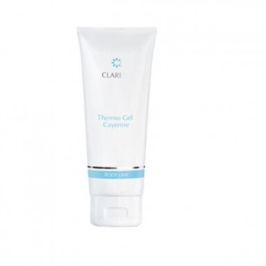 CLARENA THERMO GEL CAYENNE stipriai šildantis gelis kūno priežiūrai, 200 ml CLARENA THERMO GEL CAYENNE stipriai šildantis gelis kūno priežiūrai, 200 ml
