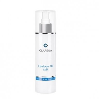 CLARENA HYALURON 3D MILK intensyviai drėkinantis makiažo šalinimo pienelis, 200 ml CLARENA HYALURON 3D MILK intensyviai drėkinantis makiažo šalinimo pienelis, 200 ml