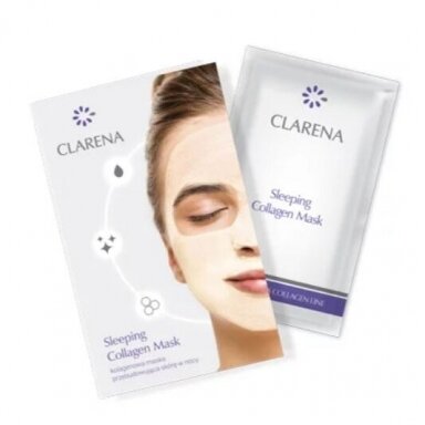 CLARENA SLEEPING COLLAGEN energizuojanti naktinė kaukė su kolagenu, 5 ml CLARENA SLEEPING COLLAGEN energizuojanti naktinė kaukė su kolagenu, 5 ml
