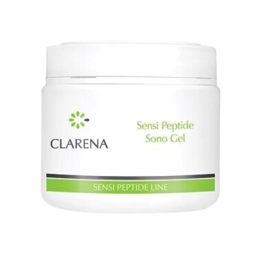 CLARENA SENSI PEPTIDE LINE ultragarso gelis sono- ir jonoforezei, leidžiantis procedūrų metu įvesti veikliąsias medžiagas, 500 ml CLARENA SENSI PEPTIDE LINE ultragarso gelis sono- ir jonoforezei, leidžiantis procedūrų metu įvesti veikliąsias medžiagas, 500 ml