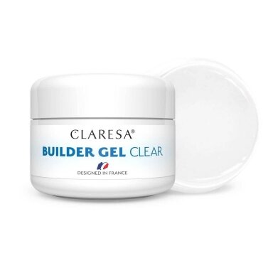 CLARESA BUILDER GEL CLEAR skaidrus statybinis gelis, 25 g. CLARESA BUILDER GEL CLEAR skaidrus statybinis gelis, 25 g.