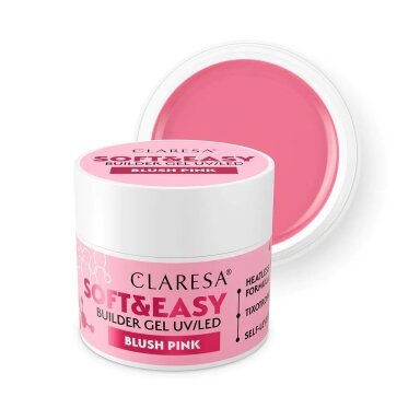 CLARESA BUILDER GEL Soft&Easy statybinis gelis Soft&Easy BLUSH PINK, 90 g. CLARESA BUILDER GEL Soft&Easy statybinis gelis Soft&Easy BLUSH PINK, 90 g.