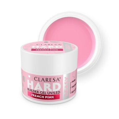 CLARESA BUILDER Hard&Easy statybinis gelis FRENCH PINK, 45 g CLARESA BUILDER Hard&Easy statybinis gelis FRENCH PINK, 45 g