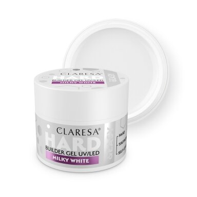 CLARESA BUILDER Hard&Easy statybinis gelis MILKY WHITE, 12 g CLARESA BUILDER Hard&Easy statybinis gelis MILKY WHITE, 12 g
